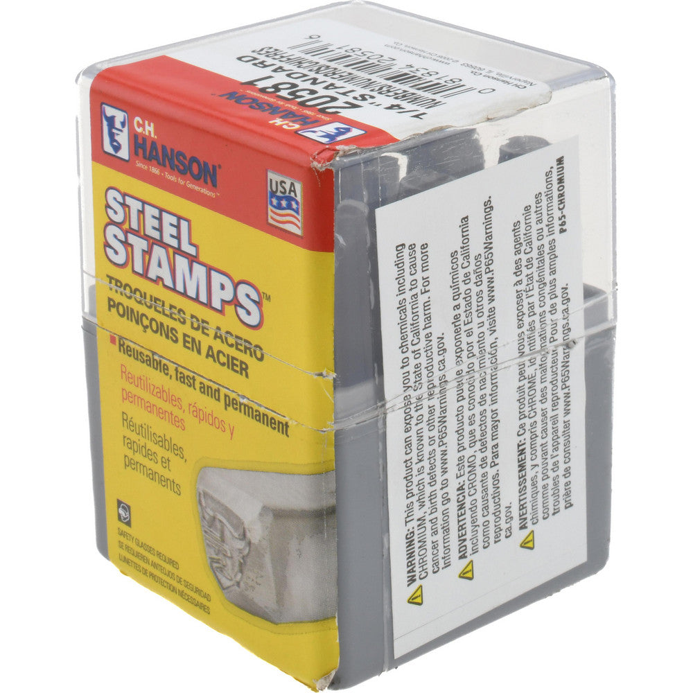 C.H. Hanson 20581 Standard Stamp Set 1/4" Character, 9 pc