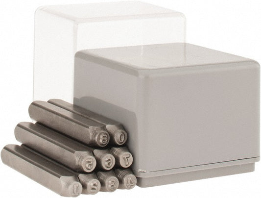 C.H. Hanson 21320 Heavy-Duty Stamp Set 1/16" Character, 9 pc