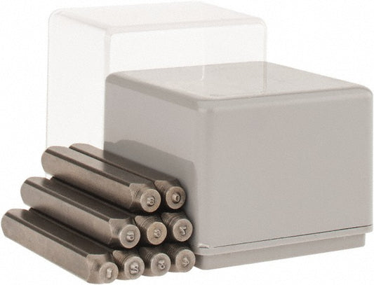 C.H. Hanson 21360 Heavy-Duty Stamp Set 1/8" Character, 9 pc