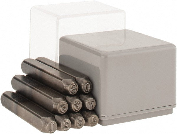 C.H. Hanson 21400 Heavy-Duty Stamp Set 3/16" Character, 9 pc