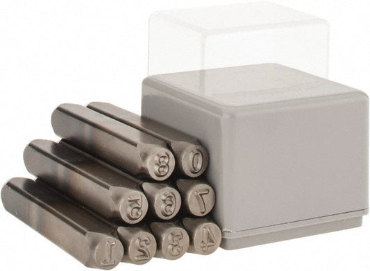 C.H. Hanson 21440 Heavy-Duty Stamp Set 1/4" Character, 9 pc
