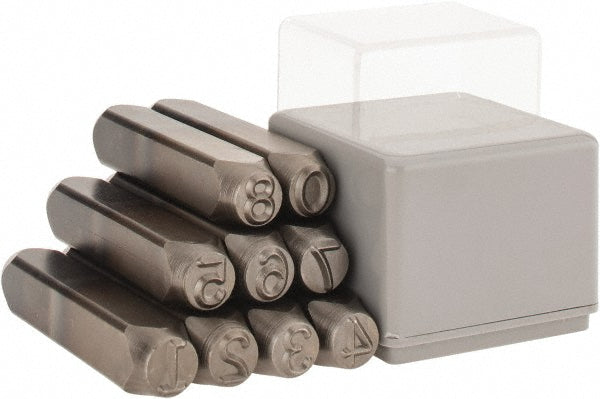 C.H. Hanson 21480 Heavy-Duty Stamp Set 3/8" Character, 9 pc