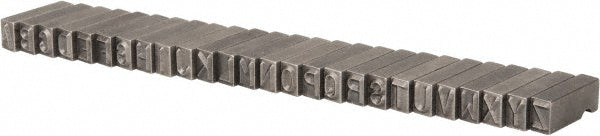 C.H. Hanson 27636 26 Piece, 1/4 Inch Character, Steel Type Set
