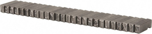 C.H. Hanson 27636 26 Piece, 1/4 Inch Character, Steel Type Set