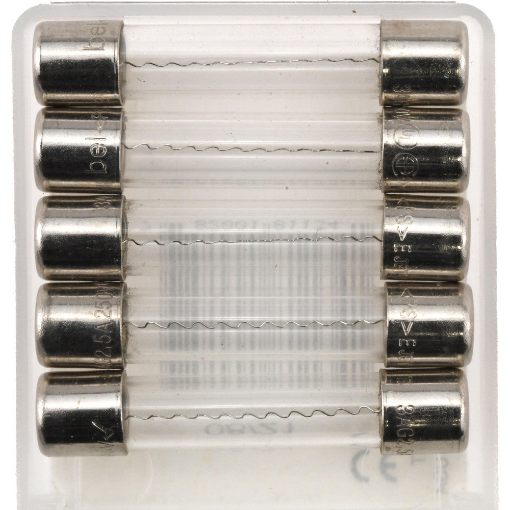Ferraz Shawmut GGC2-1/2-MSC Cylindrical Fast-Acting Fuse 2.5 A, 1-1/4" OAL, 1/4" Dia
