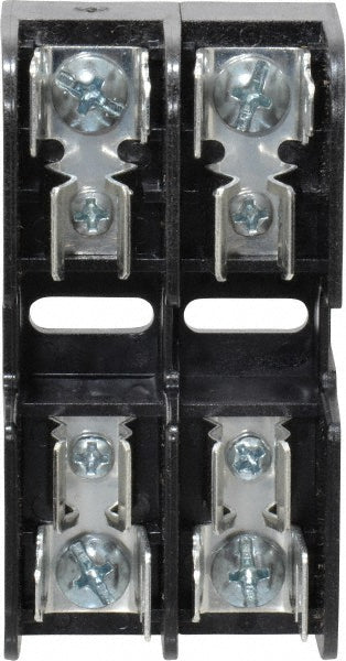 Ferraz Shawmut 30312 2 Pole, 10 to 14 AWG, 600 VAC/VDC, 30 Amp, DIN Rail Mount, Screw Mount Fuse Block