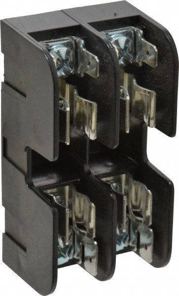 Ferraz Shawmut 30322 2 Pole, 10 to 14 AWG, 600 VAC/VDC, 30 Amp, DIN Rail Mount, Screw Mount Fuse Block