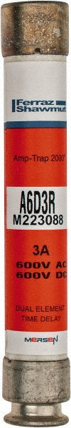 Ferraz Shawmut A6D3R General Purpose Fuse Time Delay, RK1, 3.00 A