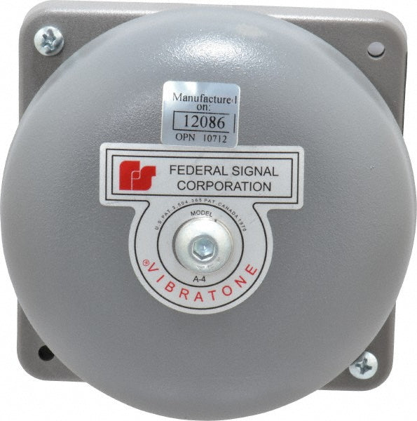 Federal Signal Corp 504-120-1 4" Dia, 120 Volt Bell