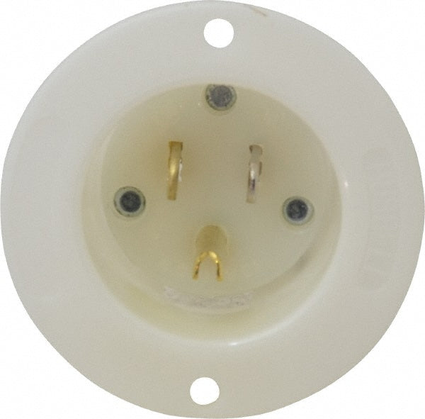 Hubbell Wiring Device-Kellems HBL5278C Straight Blade Single Receptacle NEMA 5-15P, 15 Amps, Self-Grounding