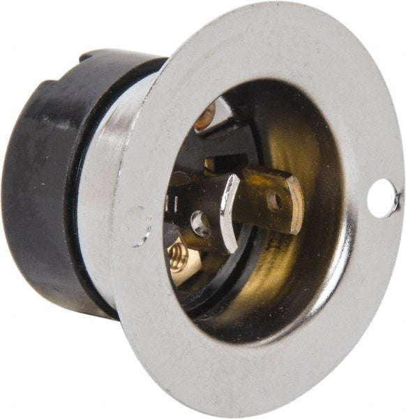Hubbell Wiring Device-Kellems HBL7467 125 VAC, 15 Amp, ML-1R NEMA, Ungrounded Inlet