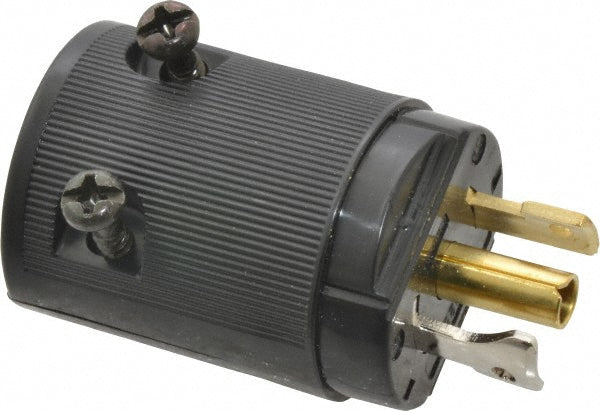 Hubbell Wiring Device-Kellems HBL7594V Locking Inlet Plug, Industrial, ML-2P, 125V, Black