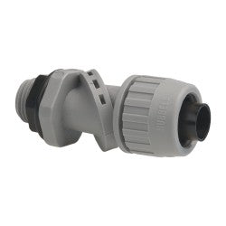 Hubbell Wiring Device-Kellems PS0509NGY Conduit Connector For Liquid-Tight, Thermoplastic, 1/2" Trade Size