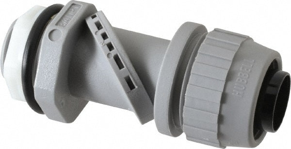 Hubbell Wiring Device-Kellems PS0759NGY Conduit Connector For Liquid-Tight, Thermoplastic, 3/4" Trade Size