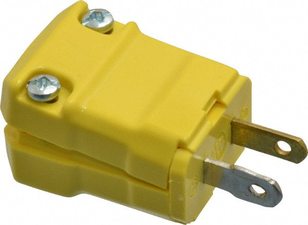 Hubbell Wiring Device-Kellems HBL5866VY Straight Blade Plug 1-15P, 125VAC, Yellow