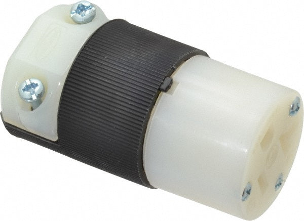 Hubbell Wiring Device-Kellems HBL5369C Straight Blade Connector 5-20R, 125VAC, Black & White