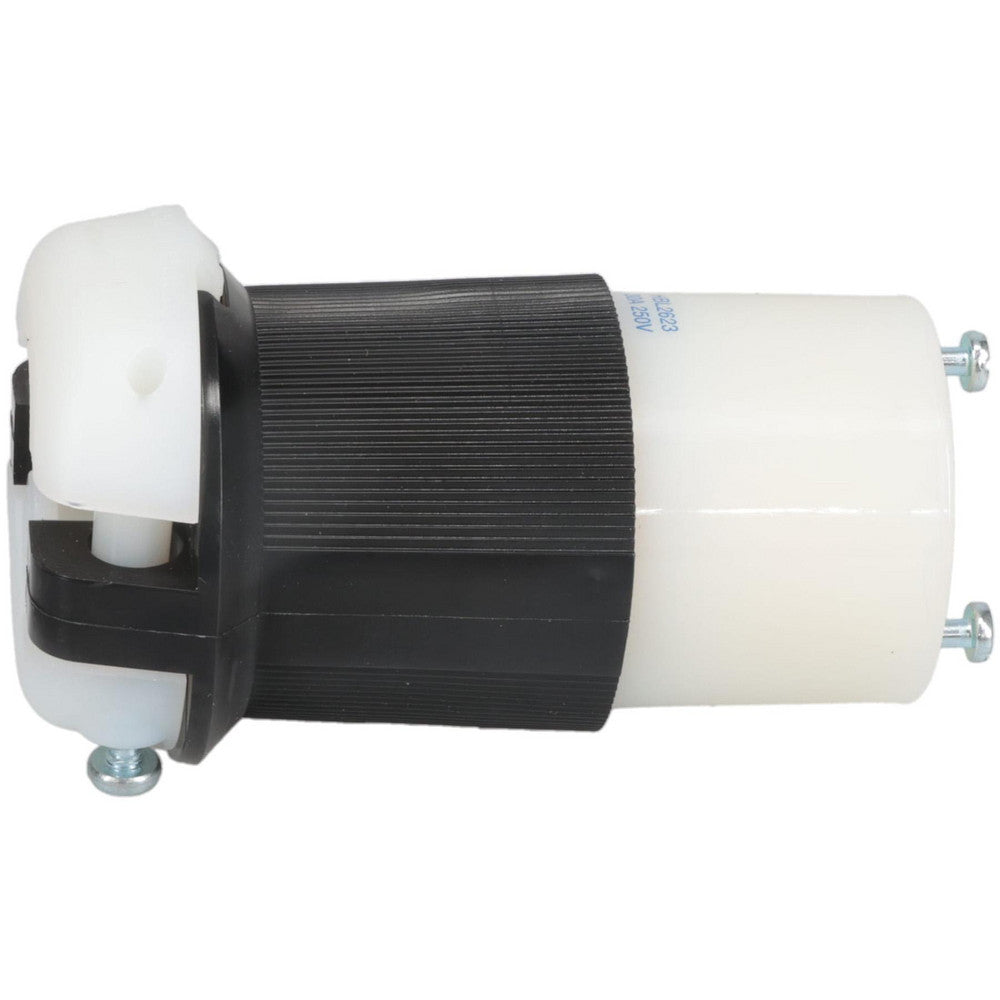 Hubbell Wiring Device-Kellems HBL2623 Locking Inlet Connector, Industrial, L6-30R, 250V, Black & White