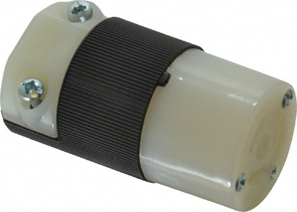 Hubbell Wiring Device-Kellems HBL4579C Locking Inlet Connector, Industrial, L6-15R, 250V, Black & White