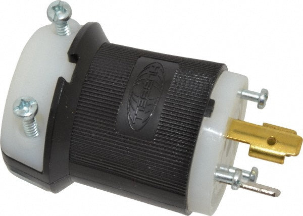 Hubbell Wiring Device-Kellems HBL2311 Locking Inlet Plug, Industrial, L5-20P, 125V, Black & White