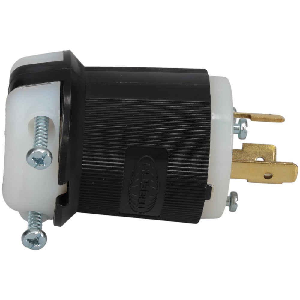 Hubbell Wiring Device-Kellems HBL2321 Locking Inlet Plug, Industrial, L6-20P, 250V, Black & White