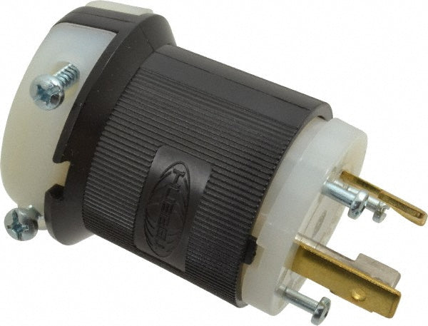 Hubbell Wiring Device-Kellems HBL2611 Locking Inlet Plug, Industrial, L5-30P, 125V, Black & White