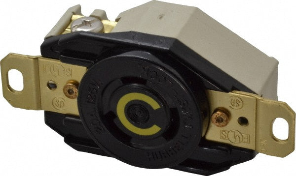 Hubbell Wiring Device-Kellems HBL2310 125 VAC, 20 Amp, L5-20R NEMA, Self Grounding Receptacle