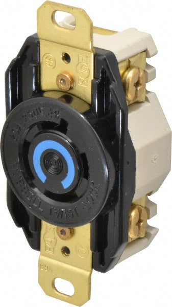 Hubbell Wiring Device-Kellems HBL2420 250 VAC, 20 Amp, L15-20R NEMA, Self Grounding Receptacle