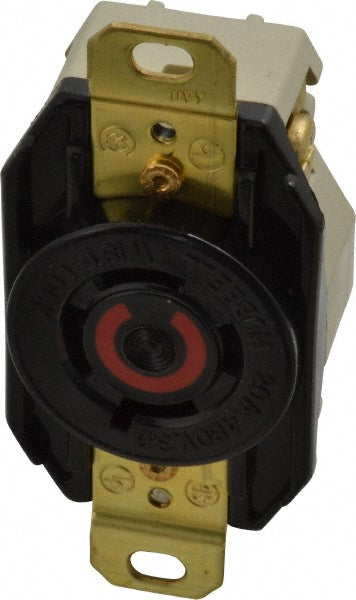 Hubbell Wiring Device-Kellems HBL2430 480 VAC, 20 Amp, L16-20R NEMA, Self Grounding Receptacle