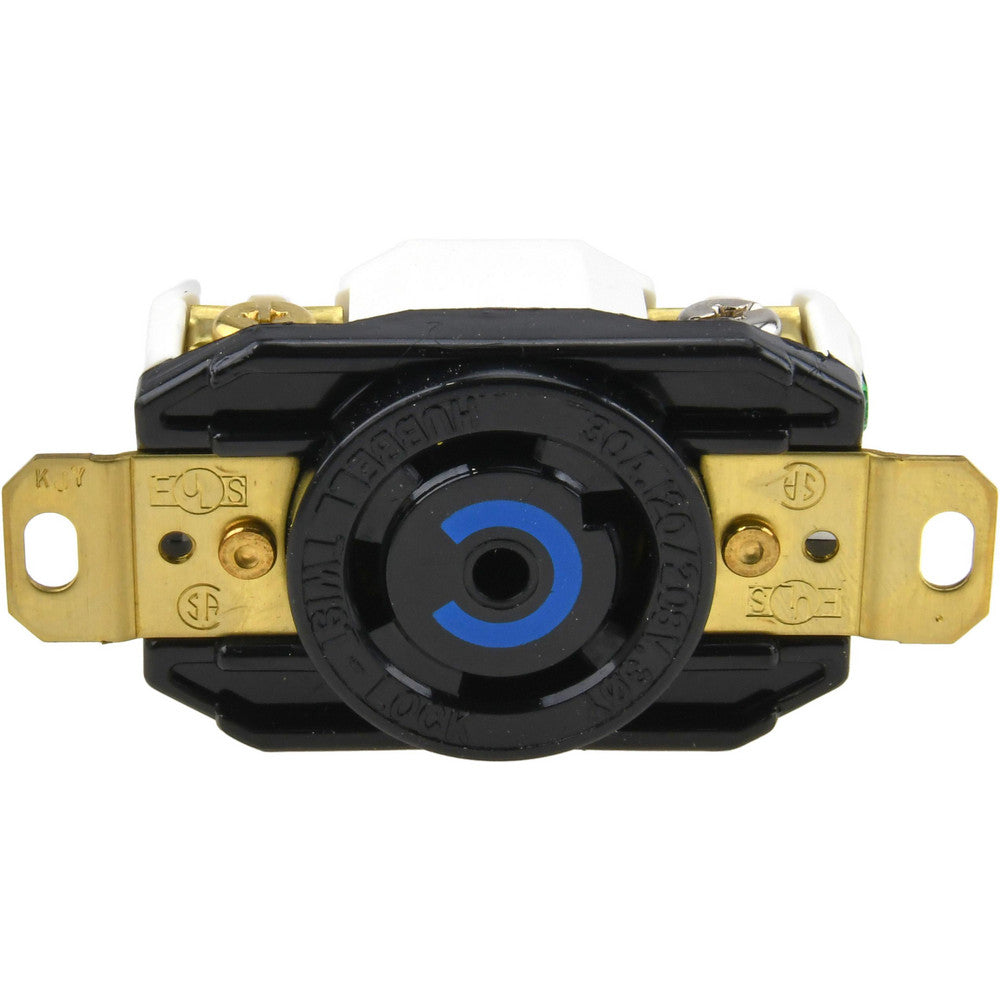 Hubbell Wiring Device-Kellems HBL2810 120/208 VAC, 30 Amp, L21-30R NEMA, Self Grounding Receptacle