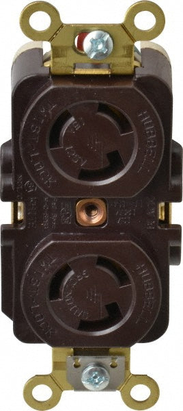 Hubbell Wiring Device-Kellems HBL4700 125 VAC, 15 Amp, L5-15R NEMA, Self Grounding Receptacle