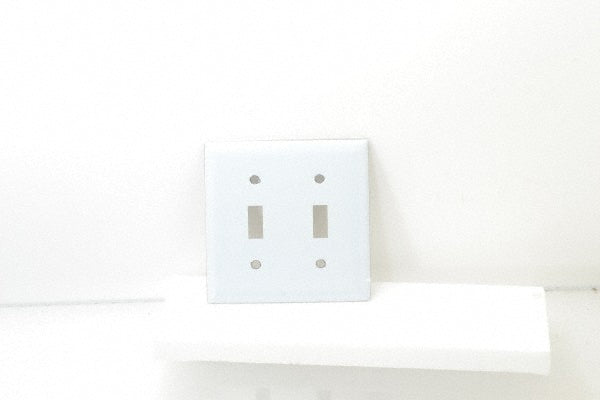 Hubbell Wiring Device-Kellems SS2 2 Gang, 4-1/2 Inch Long x 4.6 Inch Wide, Standard Switch Plate