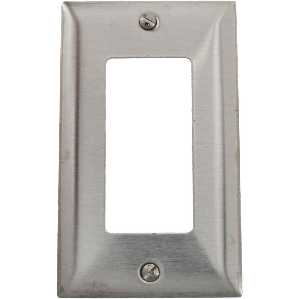 Hubbell Wiring Device-Kellems SS26 1 Gang, 4-1/2 Inch Long x 2.78 Inch Wide, Standard Outlet Wall Plate