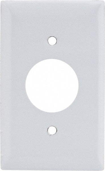 Hubbell Wiring Device-Kellems SS7 1 Gang, 4-1/2 Inch Long x 2.78 Inch Wide, Standard Outlet Wall Plate