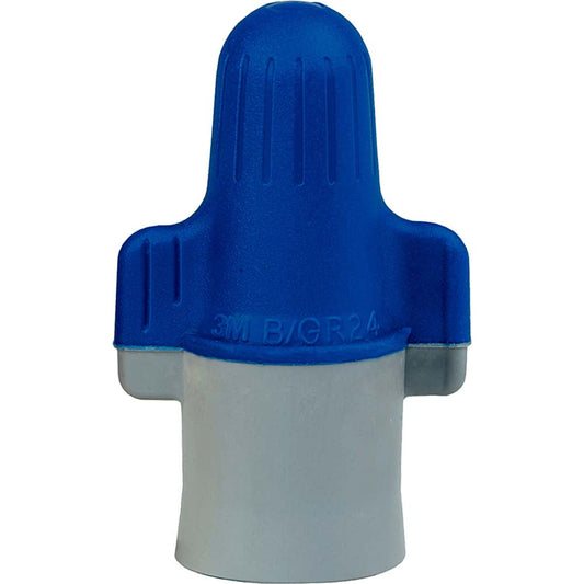 3M 7000058825 Wing Twist-On Wire Connector Blue & Gray, Flame-Retardant, 4 AWG