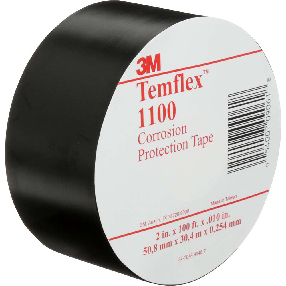 3M 7000005813 Electrical Tape 2" Wide, 100' Long, 10 mil Thick, Black