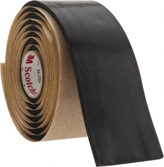 3M 7000006089 Electrical Tape 1-1/2" Wide, 60" Long, 125 mil Thick, Black