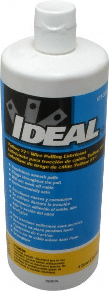 Ideal 31-358 1 Quart Squeeze Bottle, Yellow Wire Pulling Lubricant Gel