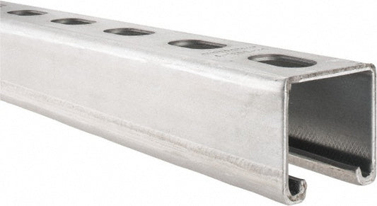 Thomas & Betts A1200HS 10PG 10' Long x 1-5/8" Wide x 1-5/8" High, 12 Gauge, Strip Steel, Half Slot Framing Channel & Strut