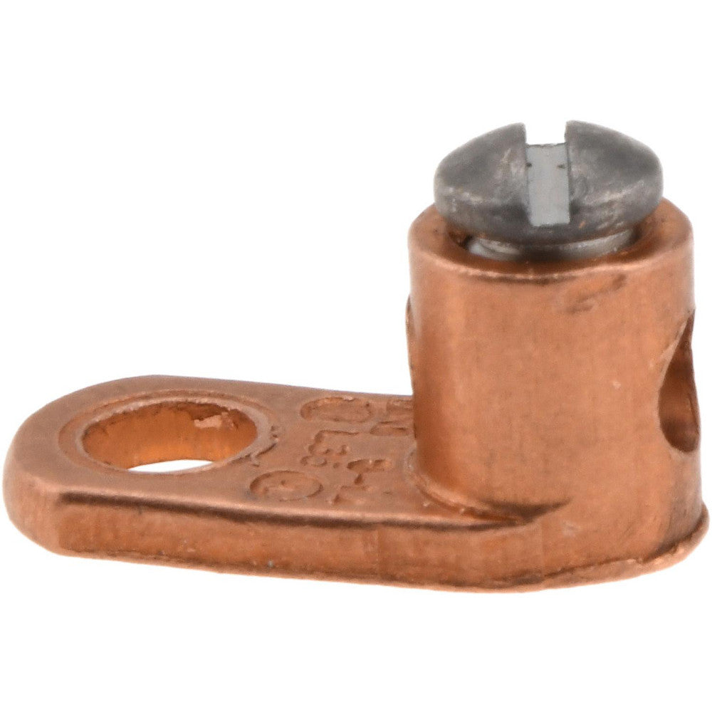 Thomas & Betts L35 D Shaped Ring Terminal Non-Insulated, 14 to 8 AWG, Crimp Connection