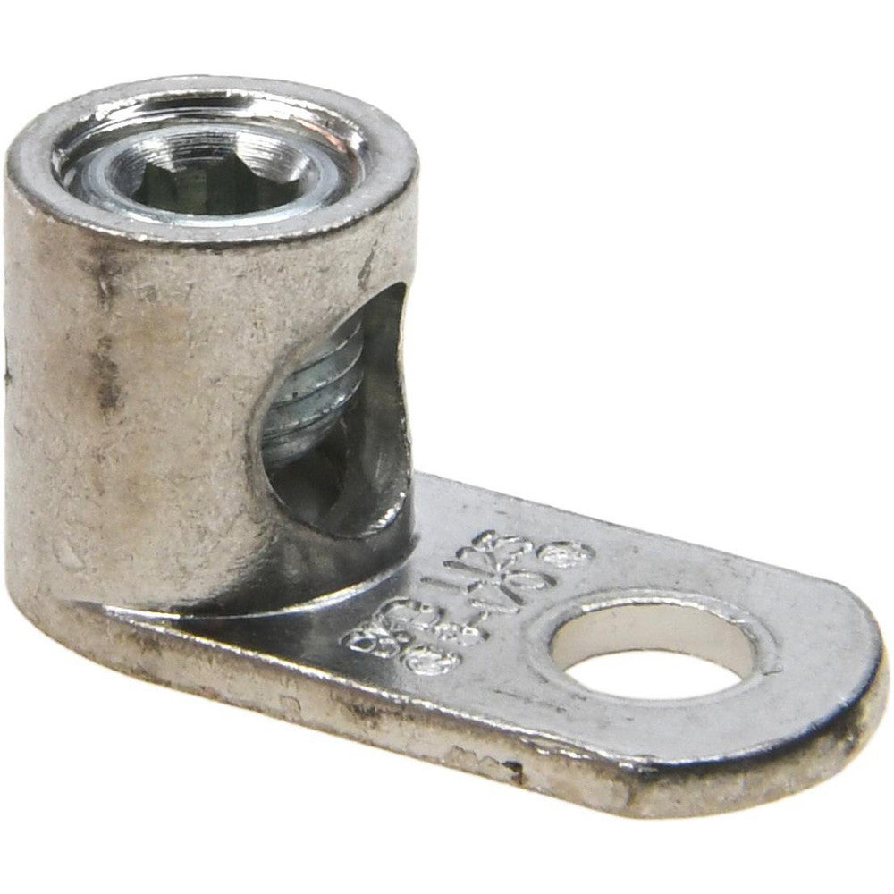 Thomas & Betts L125P D Shaped Ring Terminal Non-Insulated, 8 to 1/0 AWG, Lug Connection