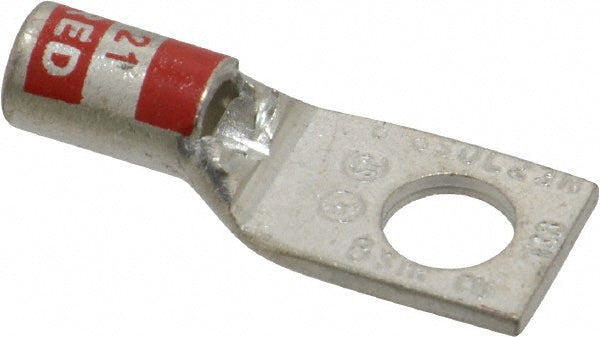 Thomas & Betts 54130 Square Ring Terminal Non-Insulated, 8 AWG, Compression Connection