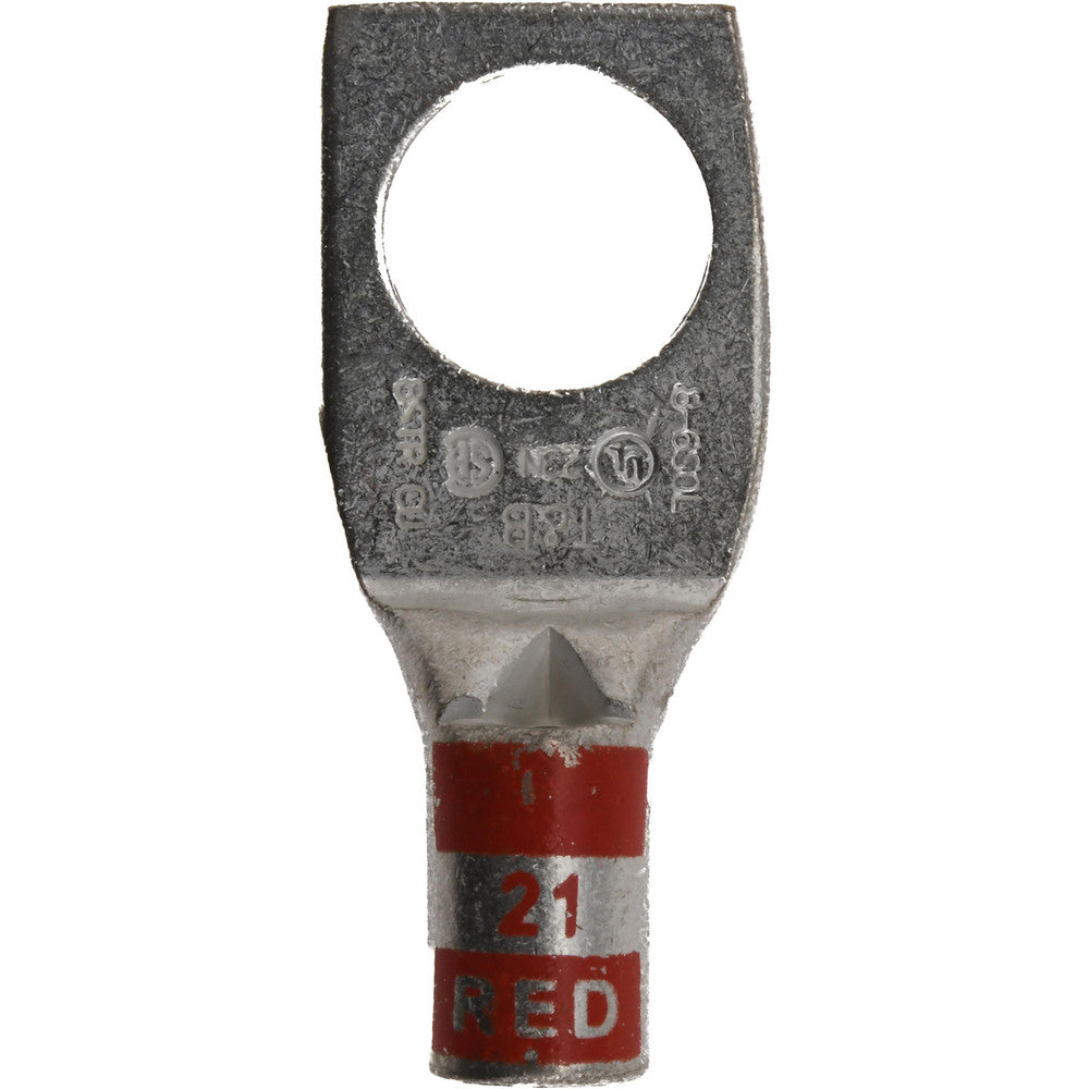 Thomas & Betts 54132 Square Ring Terminal Non-Insulated, 8 AWG, Compression Connection