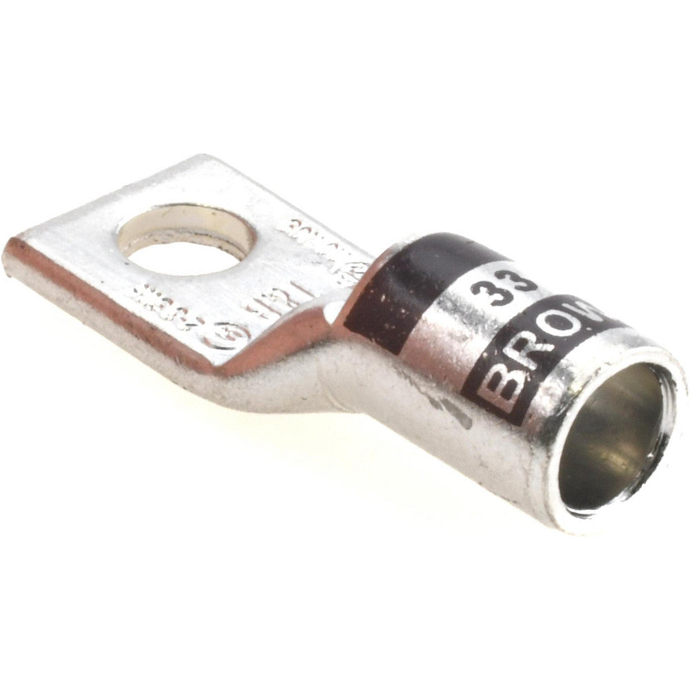 Thomas & Betts 54107 Square Ring Terminal Non-Insulated, 2 AWG, Compression Connection