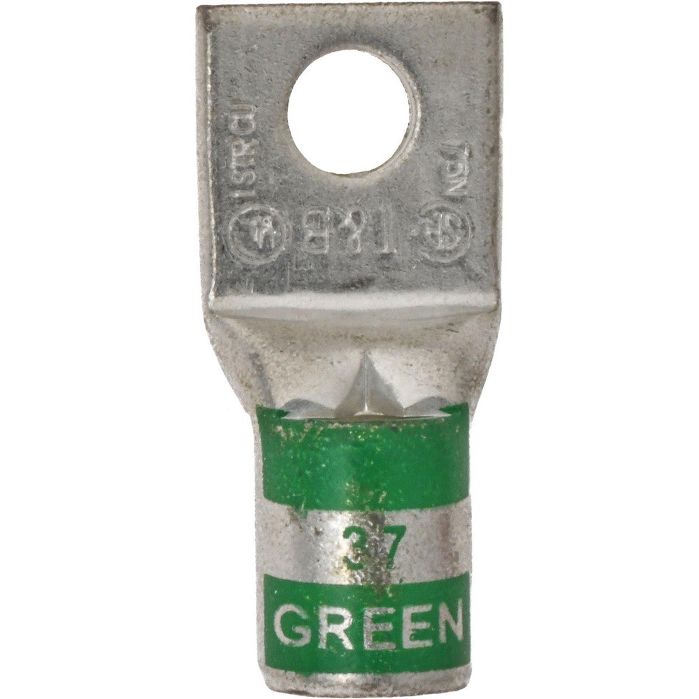 Thomas & Betts 54108 Square Ring Terminal Non-Insulated, 1 AWG, Compression Connection