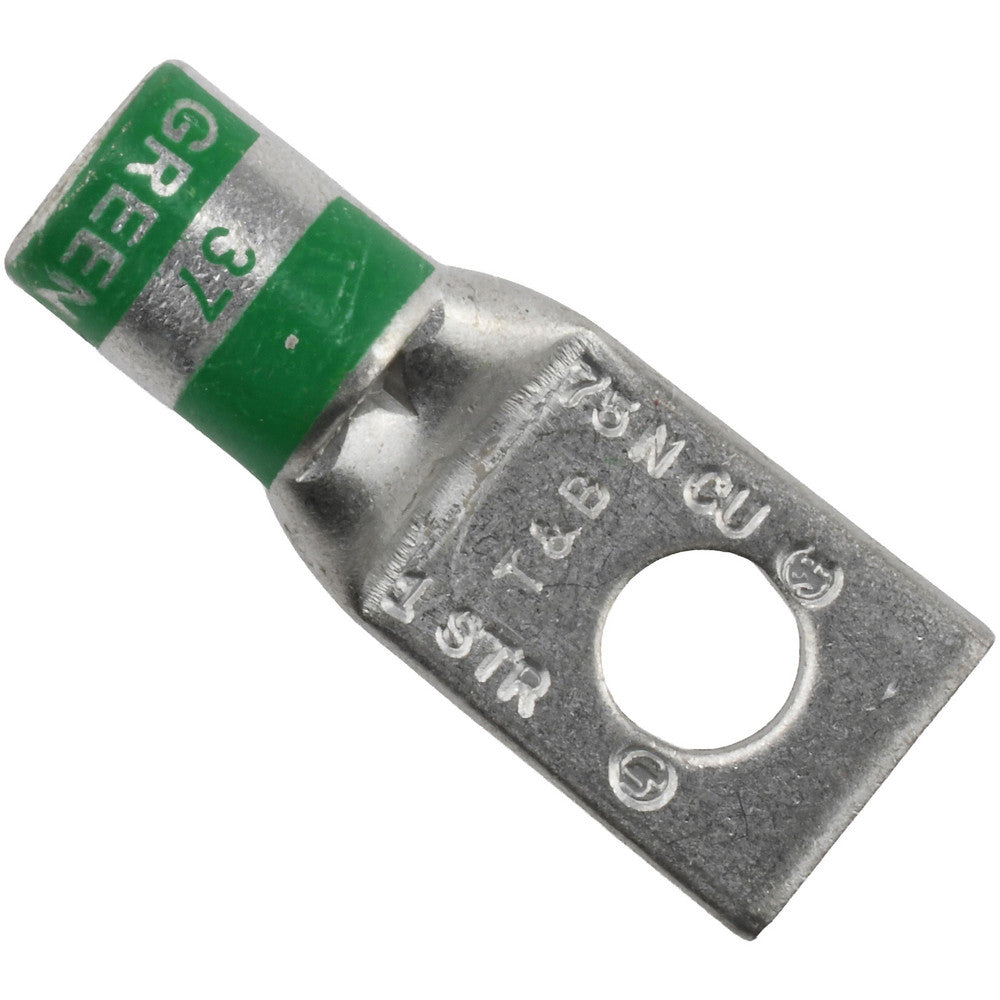 Thomas & Betts 54147 Square Ring Terminal Non-Insulated, 1 AWG, Compression Connection