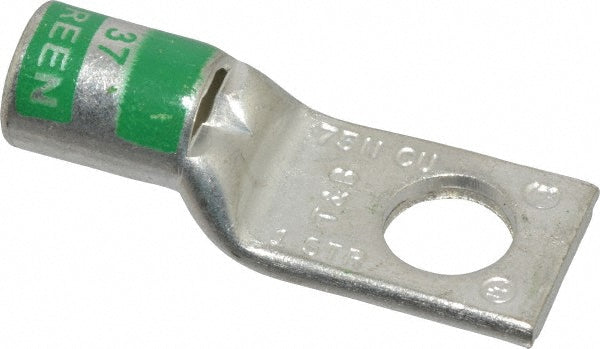 Thomas & Betts 54148 Square Ring Terminal Non-Insulated, 1 AWG, Compression Connection