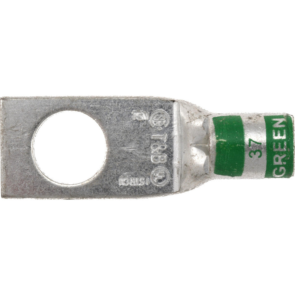 Thomas & Betts 54150 Square Ring Terminal Non-Insulated, 1 AWG, Compression Connection