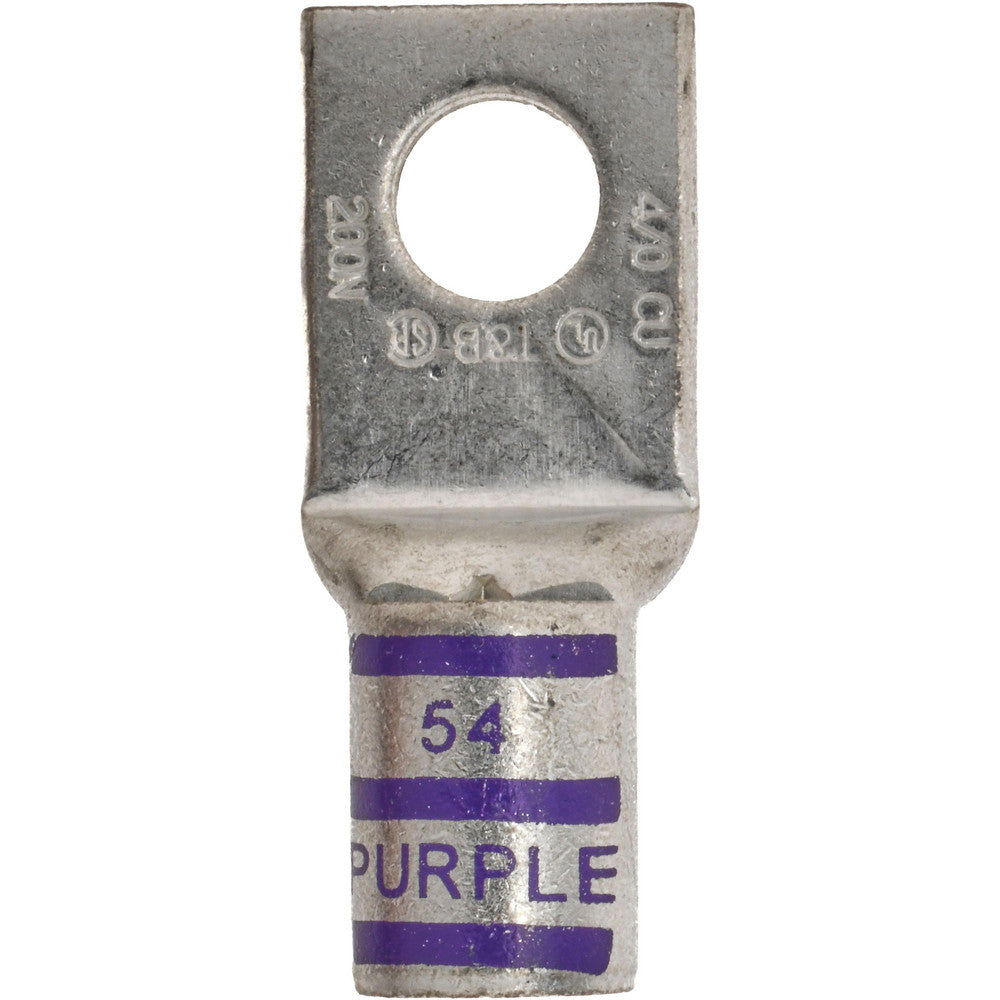 Thomas & Betts 54170 Square Ring Terminal Non-Insulated, 4/0 AWG, Compression Connection
