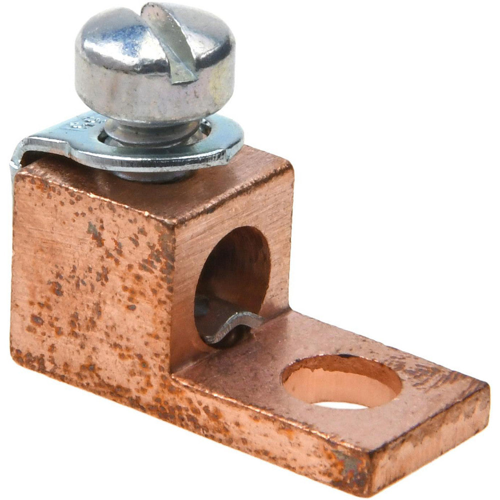 Thomas & Betts 31005-TB Square Ring Terminal Non-Insulated, 8 to 4 AWG, Compression Connection