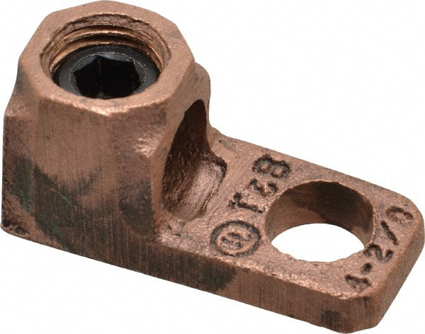 Thomas & Betts 71010-TB D Shaped Ring Terminal Non-Insulated, 4 to 2/0 AWG, Lug Connection